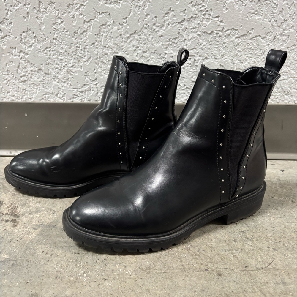 Only Black Studded Ankle Boots